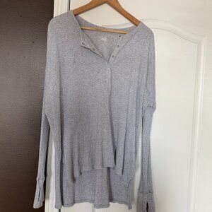 Aerie Waffle Knit Long Sleeve Size Medium
